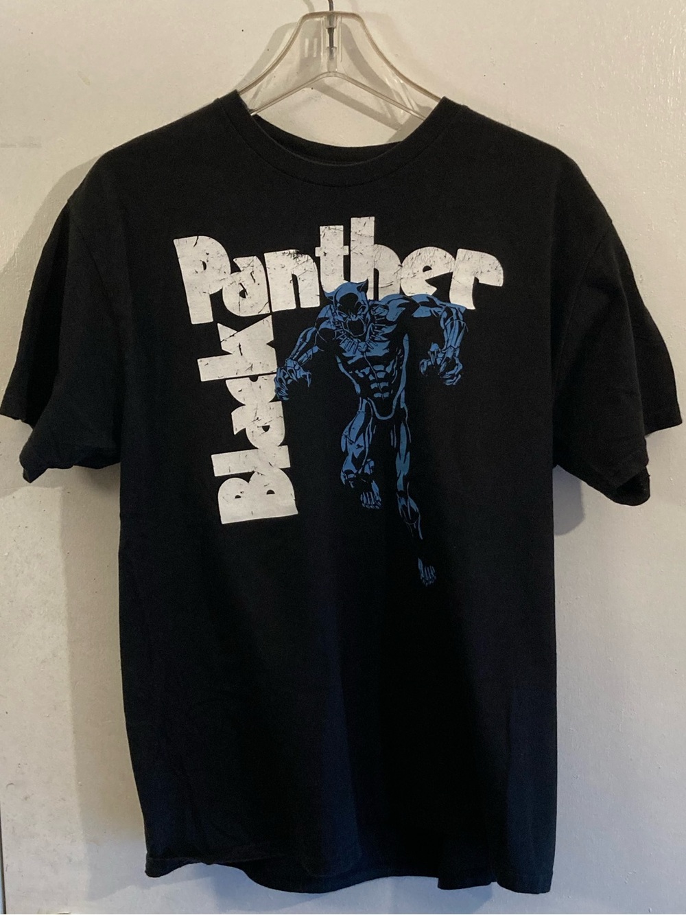 Marvel Black Panther T-Shirt with White Logo Print